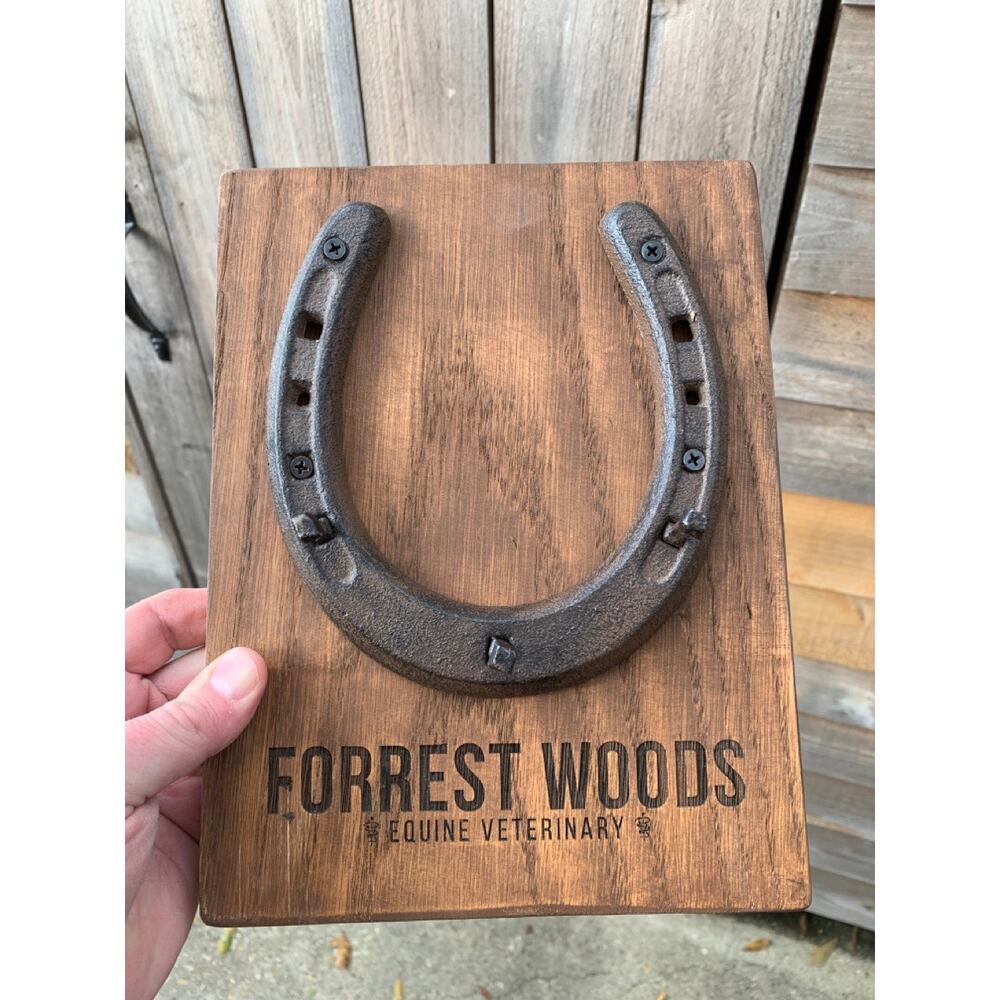 Personalized Rustic Horseshoe Wall Hanger